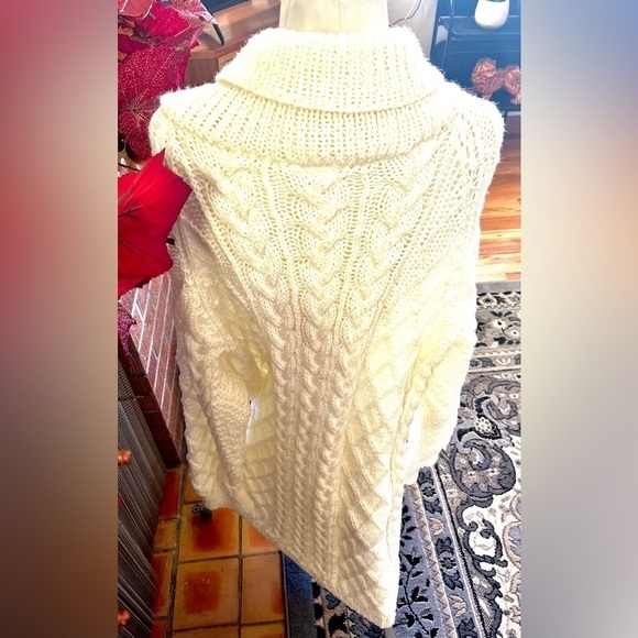 𝅺HANDMADE CABLE KNIT CARDIGAN SWEATER COAT - Picture 13 of 17